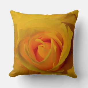 Yellow Rose orange rose romantic rose Throw Pillow
