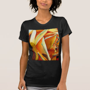 Yellow Rose original watercolor art flower T-Shirt