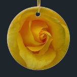 Yellow Rose Ornament Personalized Rose Decorations<br><div class="desc">Romantic Rose Ornaments Personalized Wedding Mementos Holiday Decorations Yellow Rose Classic Decorations Beautiful Romantic Christmas Gifts Hanukkah Neutral Holiday Decorations Keepsakes & Gifts for Friend Family Men Women Kids Home & Office Original Stylish Nondenominational Holiday Art Decorations Holiday Greetings Christmas / Hanukkah Cards & Nonsecular Holiday Gifts Design by Kim...</div>