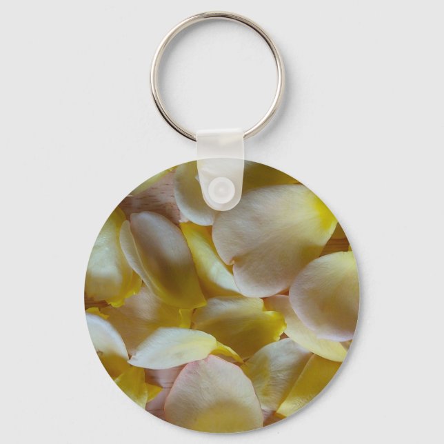 Yellow Rose Petals Keychain (Front)