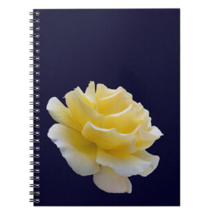 Yellow rose petals notebook