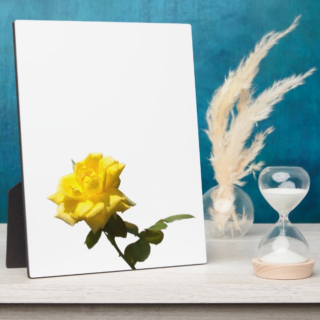 Yellow rose plaque (Side)