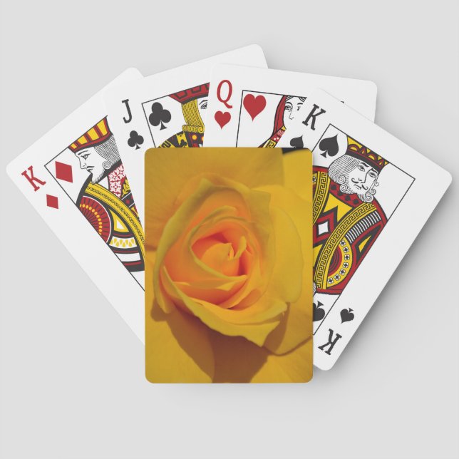 Yellow Rose Playing Cards (Back)