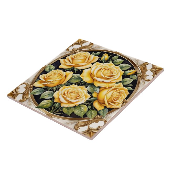 Yellow Rose Popular Beautiful Collection Tile (Side)