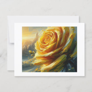 Yellow Rose,  Postcard