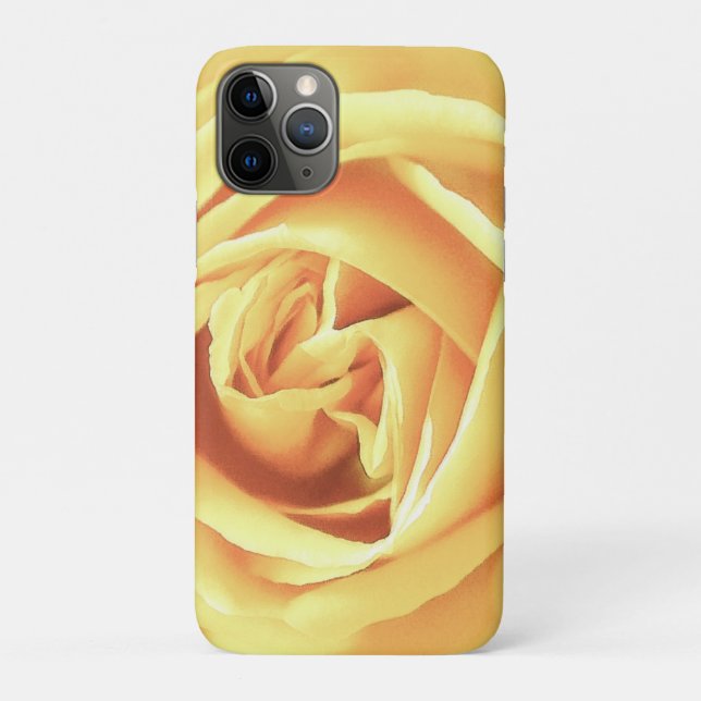 Yellow rose print Case-Mate iPhone case (Back)