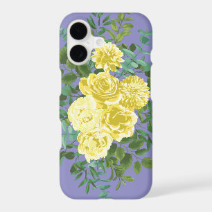 Yellow Rose & Purple Periwinkle Wedding