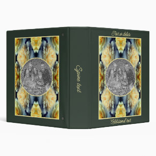 Yellow Rose Raindrops Frame Create Your Own Photo Binder