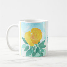 Yellow Rose Scripture Mug