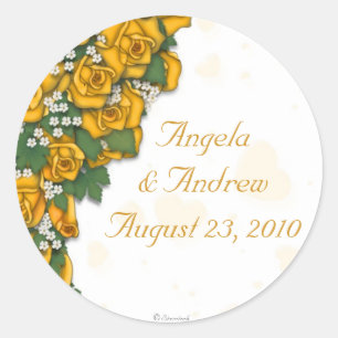 Yellow Rose Stickers