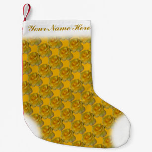 Yellow Rose Stocking Rose Christmas Stocking Custo