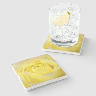 Yellow Rose Stone Coaster
