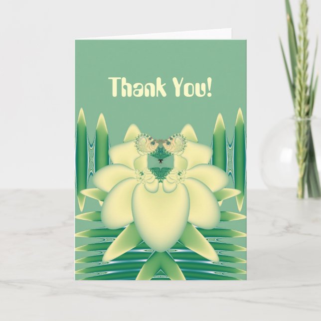 Yellow Rose Thank You Card (Front)