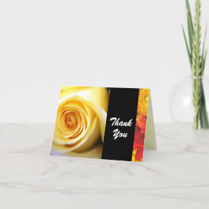 Yellow Rose Thank You Card