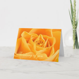 Yellow Rose thinking of you Card