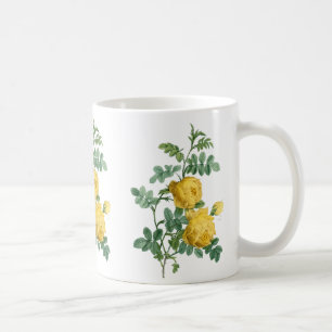Yellow Rose vintage botanical illustration Coffee Mug