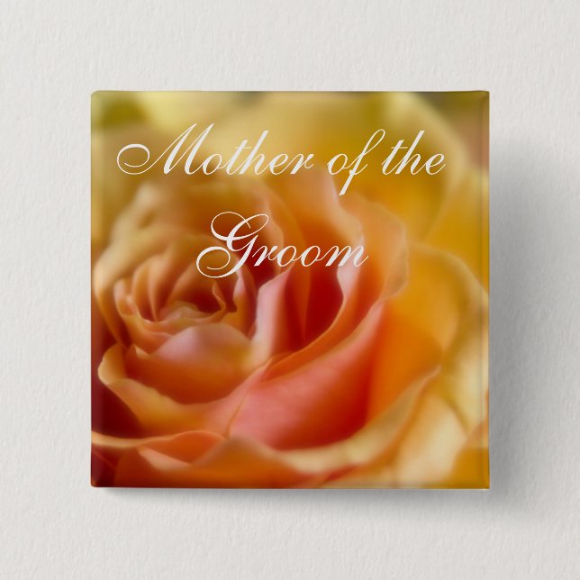 Yellow Rose • Wedding Button (Front)