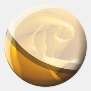 Yellow Rose Wedding Envelope Sticker