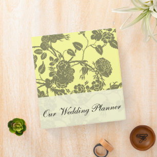 Yellow Rose Wedding Planner Binder
