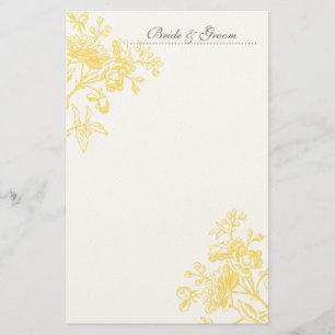Yellow Rose Wedding Stationery