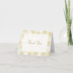 Yellow Rose Wedding Thank You Cards