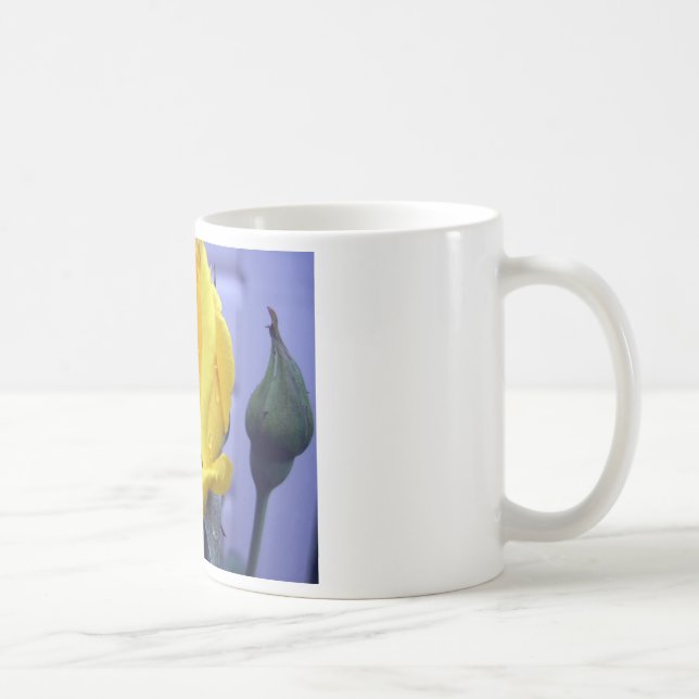 Yellow Rosebud Coffee Mug (Right)