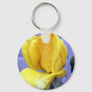 Yellow Rosebud Keychain