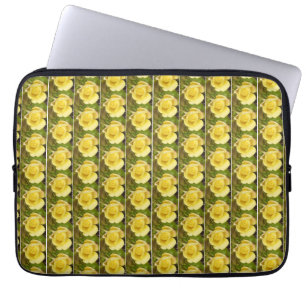 Yellow Rosebud Laptop Sleeve
