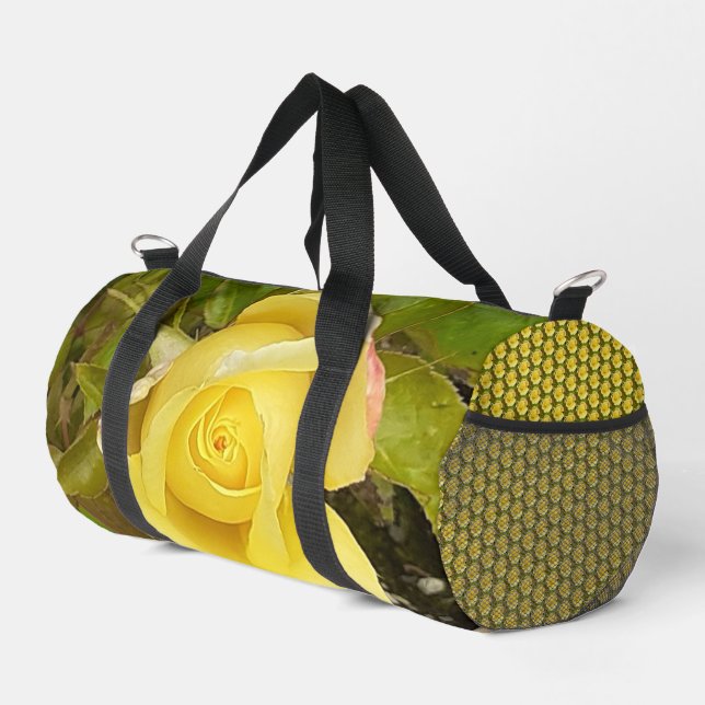 Yellow Rosebud Print Cut Sew Bag (Right Corner)