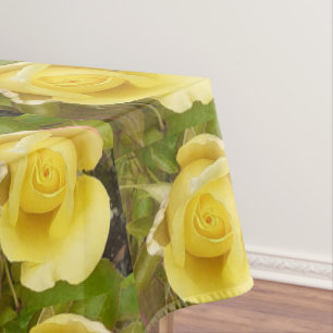 Yellow Rosebud Tablecloth