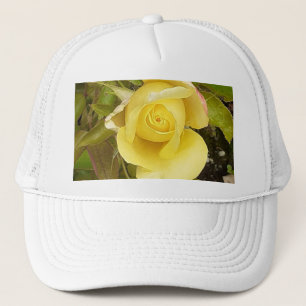 Yellow Rosebud Trucker Hat