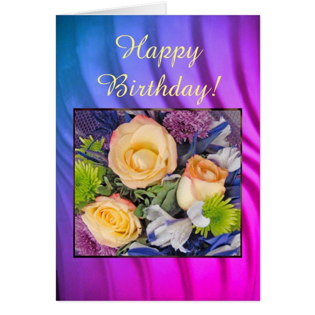 Yellow Roses 2 - Birthday Card (Front)