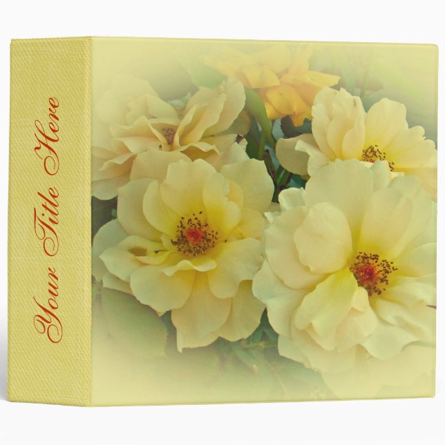 Yellow Roses Binder (Front/Spine)