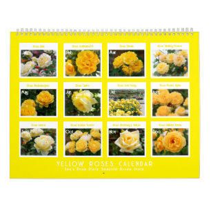 Yellow Roses Calendar カレンダー