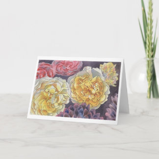 Yellow Roses Card