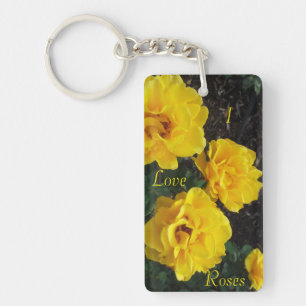 YELLOW ROSES keychain
