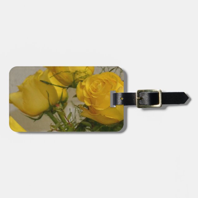 Yellow Roses Luggage Tag (Front Horizontal)