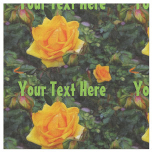 Yellow Roses - Personalize Fabric