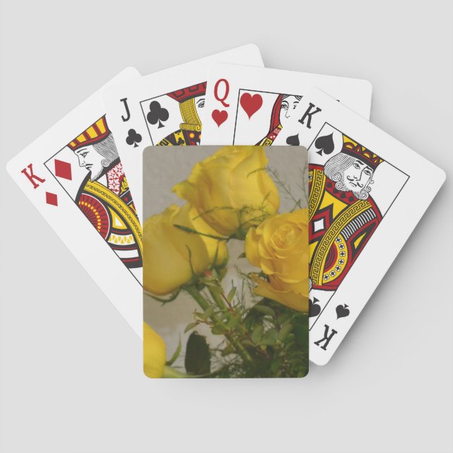Yellow Roses Playing Cards (Back)