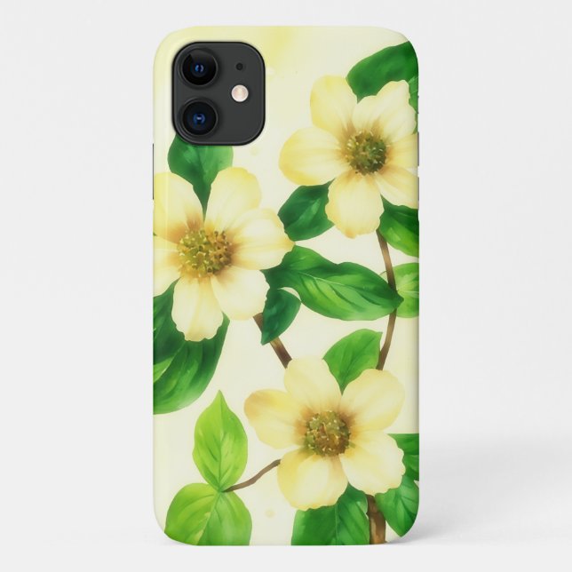 Yellow Roses Vintage Style Art Phone Case (Back)