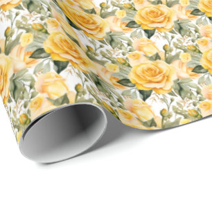 Yellow Roses  Wrapping Paper