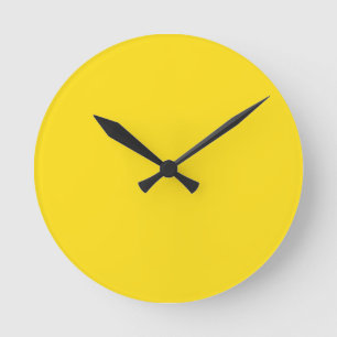 Yellow Round Clock
