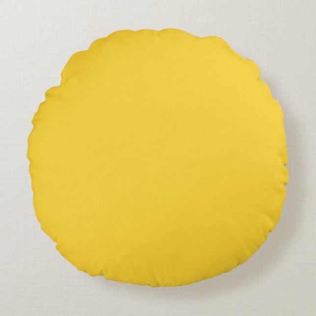 Yellow Round Pillow (Front)