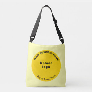 Yellow Round Shape Business Brand on Crossbody Bag