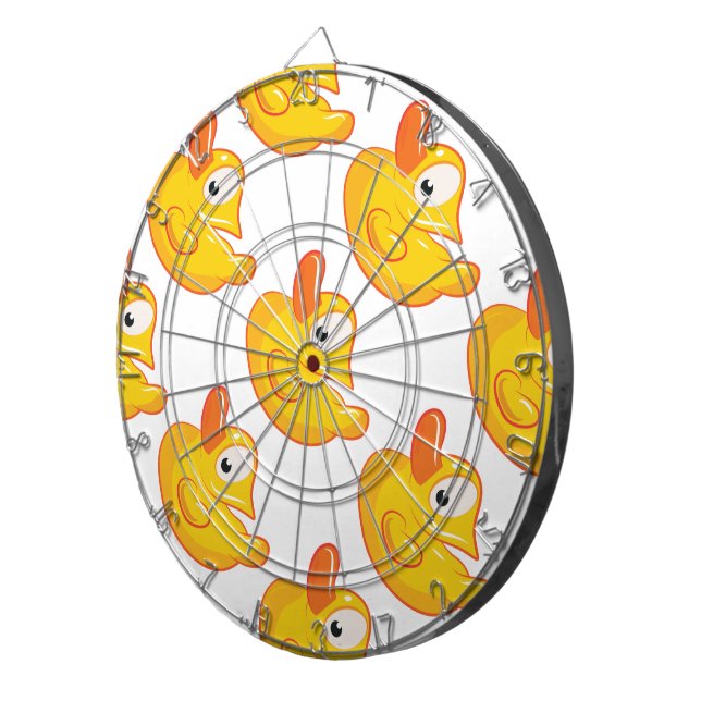 Yellow Rubber Duck Dartboard (Front Right)