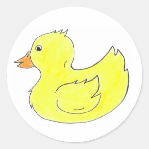 Yellow Rubber Duck Ducky Duckie Ducks Bird Sticker