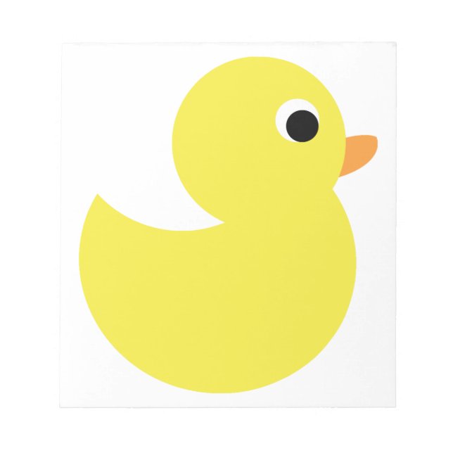 Yellow Rubber Duck Notepad (Front)