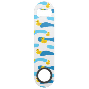 Yellow Rubber Duck Pattern Bar Key
