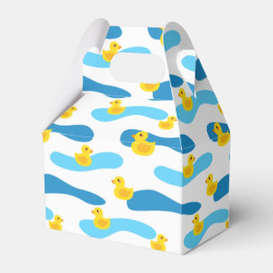 Yellow Rubber Duck Pattern Favor Box