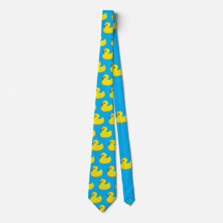 yellow rubber duck pattern tie
